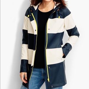 Talbots Striped Raincoat